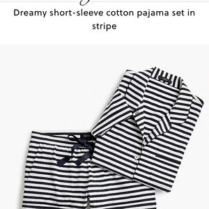 J.crew Dreamy short sleeve cotton pajamas (NWT)